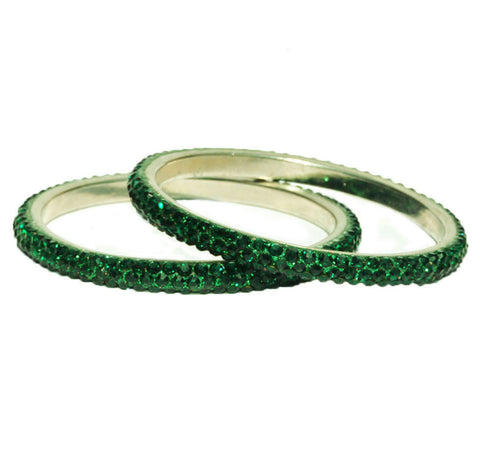 LAS VEGAS BANGLE - DARK GREEN