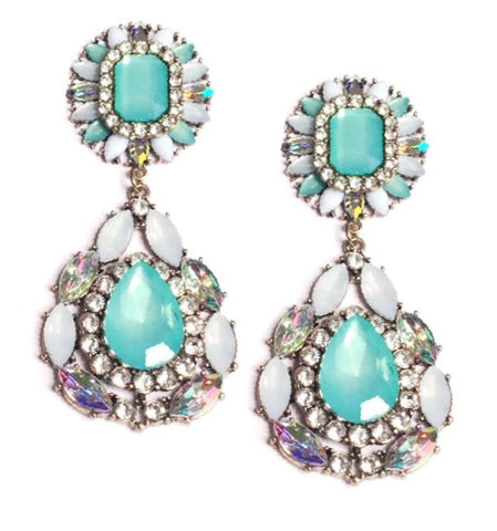 CINDERELLA EARRINGS - BLUE