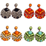 TIANI EARRINGS - DEEP ORANGE