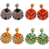TIANI EARRINGS - DEEP ORANGE