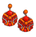 TIANI EARRINGS - DEEP ORANGE