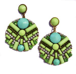 TIANI EARRINGS - GREEN
