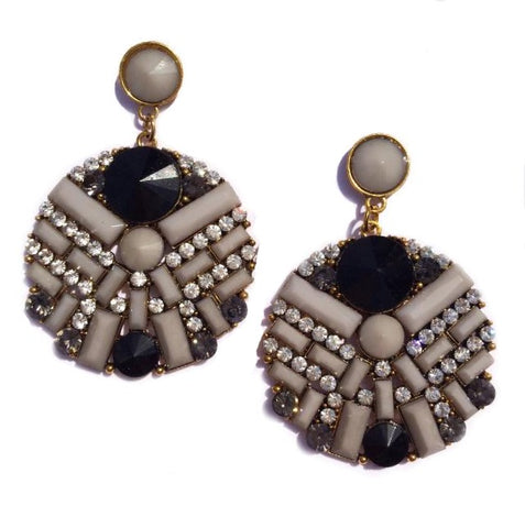 TIANI EARRINGS - GREY